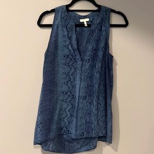 Joie tank blouse. V-neck. 100% silk. Excellent condition. Size S